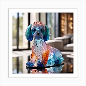 Glass Dog Art Print