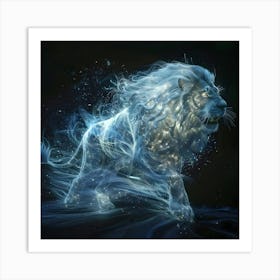 Lion Of The Night Art Print