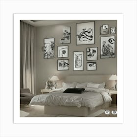 Modern Bedroom 1 Art Print