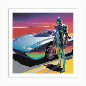 Futuristic Man 170 Art Print