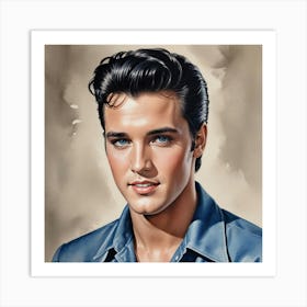 Elvis in Focus Elvis Presley Art Print