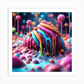 Colorful Ice Cream Art Print