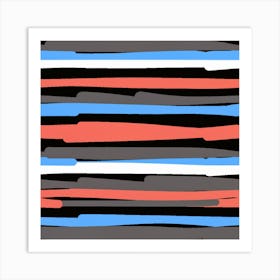 Abstract Striped Pattern 1 Art Print