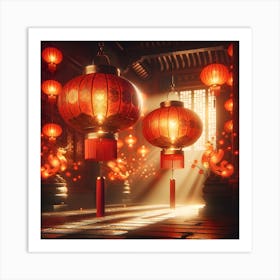 Chinese Lanterns Art Print