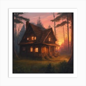 House In The Woods 1 Art Print