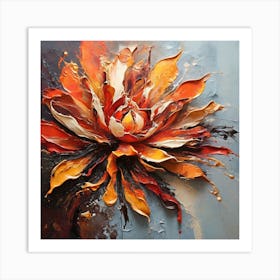 Fire flower 2 Art Print