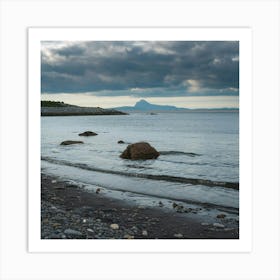 Stormy Day At The Beach Art Print