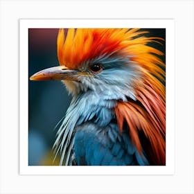 "Vibrant Majesty: The Striking Plumage of a Tropical Bird Art Print