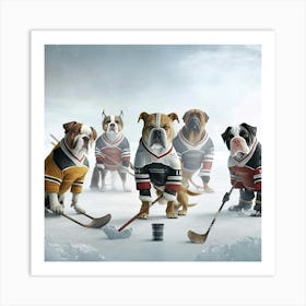 All Star Dogs 4 Art Print