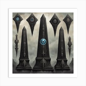 Pillars Of The Gods Art Print