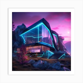 Futuristic House Art Print