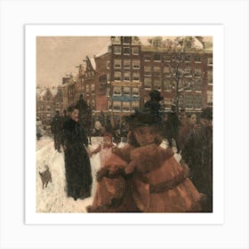 Amsterdam Street Scene Art Print