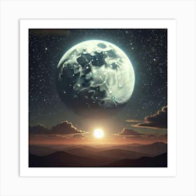 Full Moon In The Sky Art Print