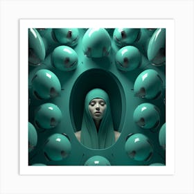 Lady Pod Art Print