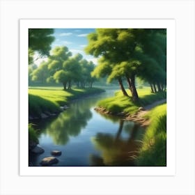 Landscape Painting 187 Art Print