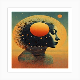 Woman'S Head Art Print