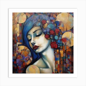 Abstract Of A Woman 2 Art Print