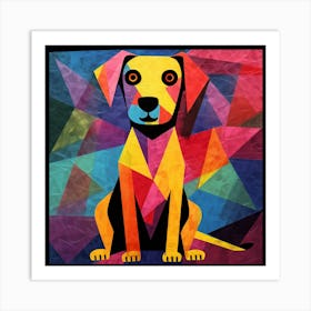 Geometric Dog Art Print