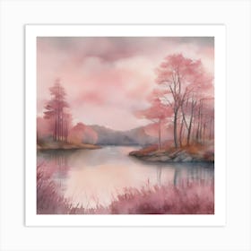 Pinked Fall Art Print