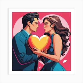 Graphic Design Love Is Power Art 2 Art Print