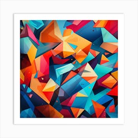 Abstract Geometric Pattern Art Print