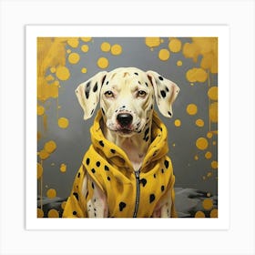 Dalmatian dog art 1 Art Print