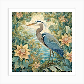 Blue Heron 1 Art Print