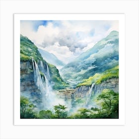 Water Falls Art Print