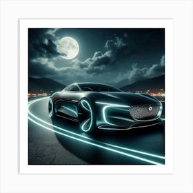 Futuristic Car 6 Art Print