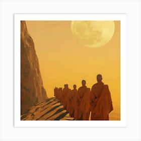 Buddhist Monks 2 Art Print