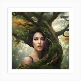 Ethereal Beauty In The Forest Art Print