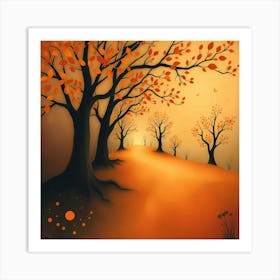 Autumn Trees 8 Art Print