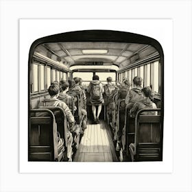 School Bus (7) Art Print