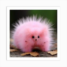 Pink And Fuzzy Art Print