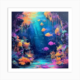 Underwater Canvas Print Art Art Print