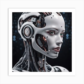 Cyborg Woman 59 Art Print