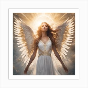 Angel With Wings Art Print