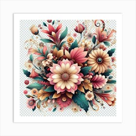 Bouquet Of Flowers 10 Art Print