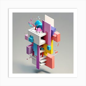 3d Art Art Print