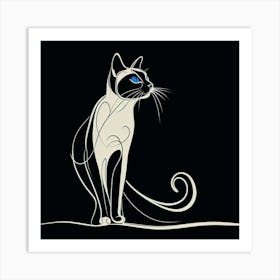 Siamese Cat 1 Art Print