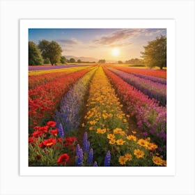 Field Of Flowers Art Print