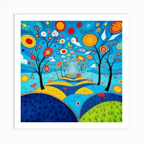 Rainbow Path Art Print