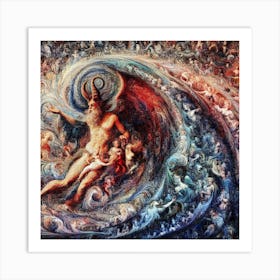 Devil And His Angels Art Print