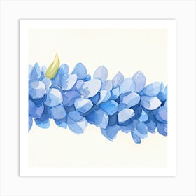 Blue Hydrangeas Art Print