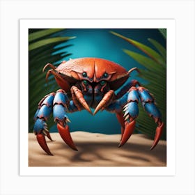 Crab On The Beach Art Print