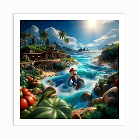 Mario Bros 26 Art Print