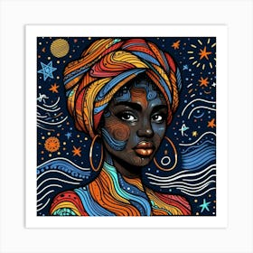 Vivenith Celestial Portrait Art Print