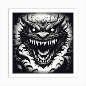 Monster Head Art Print