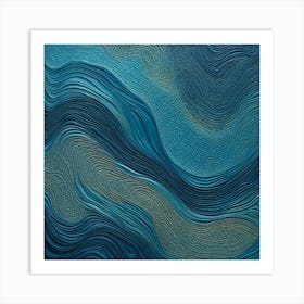 Wavy Waves Art Print