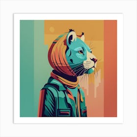 Tiger hoodie Art Print